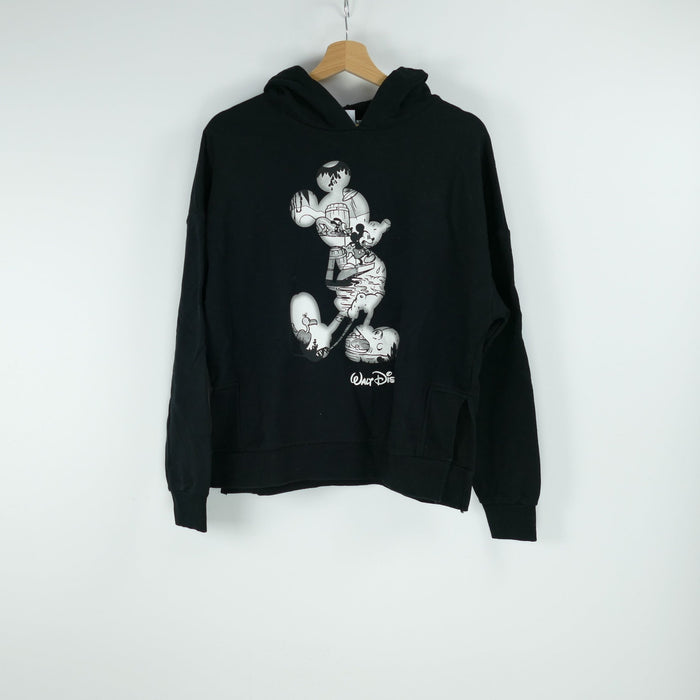 Schwarzer Damen Kapuzen-Pullover, Gr. 32,34, DISNEY
