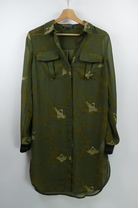 Grüne Damen Bluse, Gr. S, TRAMONTANA