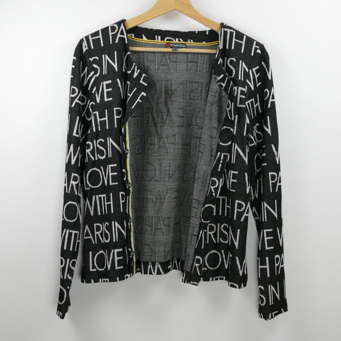 Schwarze Damen Strickjacke, Gr. 38, Street One