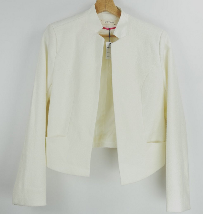 Weisser Damen Blazer, Gr. 40, NAF NAF