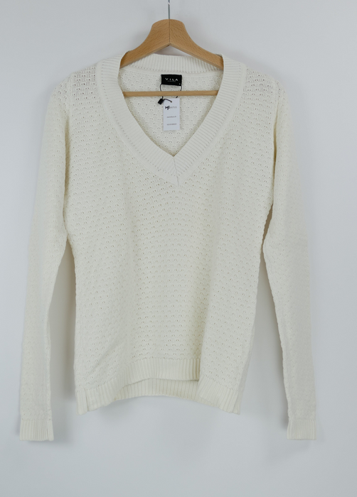 Weisser Damen Pullover, Gr. M, VILA
