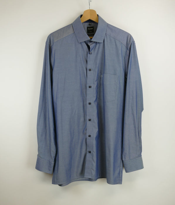 Blaues Herren Hemd, Gr. 42, OLYMP