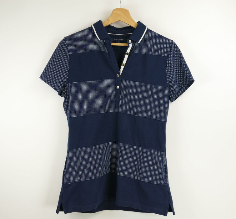Dunkeblaues Damen Polo-T-Shirt, Gr. M, TOMMY HILFIGER