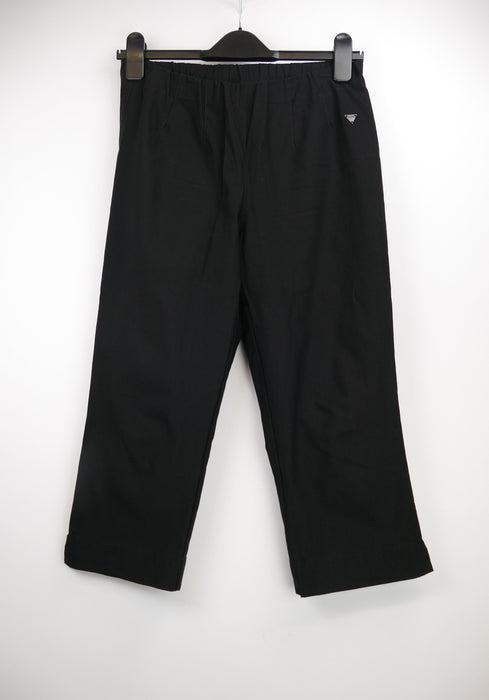 Schwarze Damen 3/4 Freizeithose, Gr. 40, LauRie