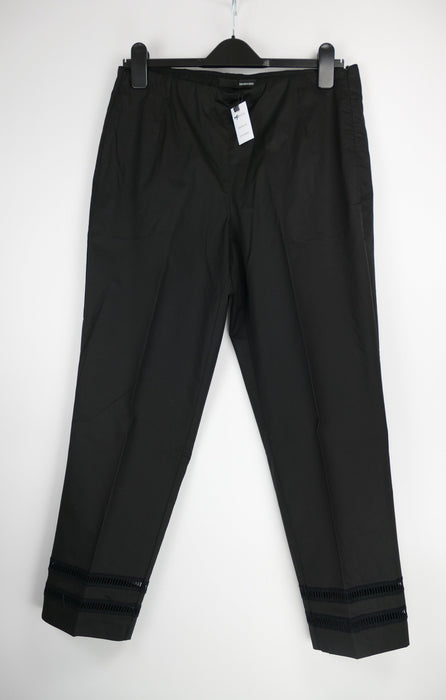 Schwarze Damen 3/4 Hose, Gr. 40, Stehmann