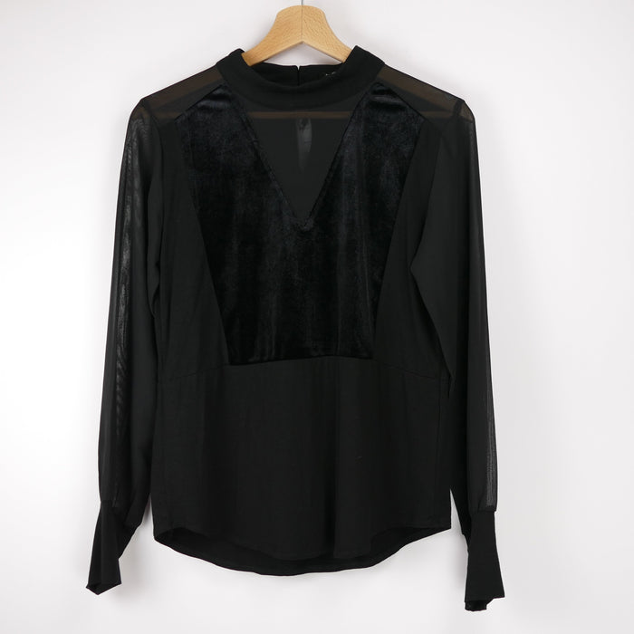 Schwarze Damen Bluse, Gr. S, OVS