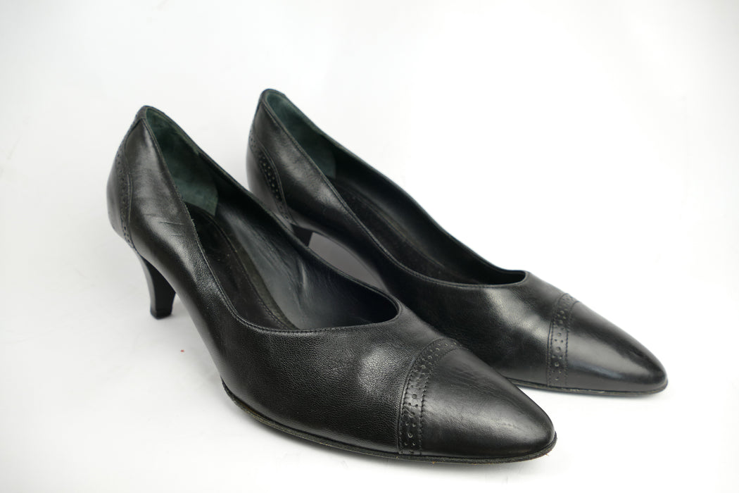 Schwarze Pumps, Gr. 39.5, BALLY
