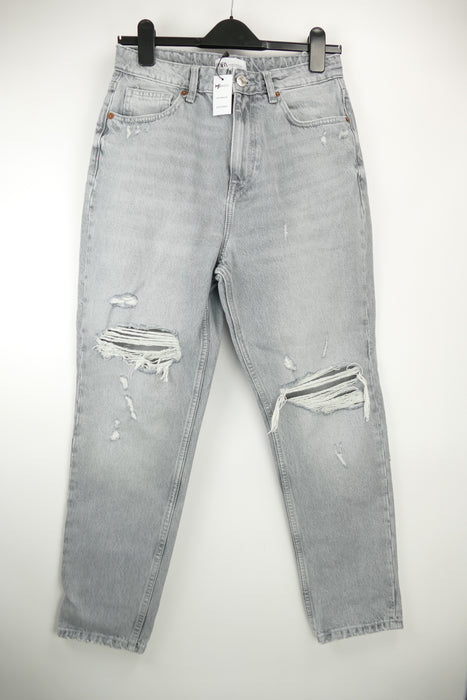 Graue Damen Jeans, Gr. 40, ZARA