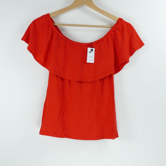 Rotes Damen Oberteil, Gr. S, BUBBLEROOM