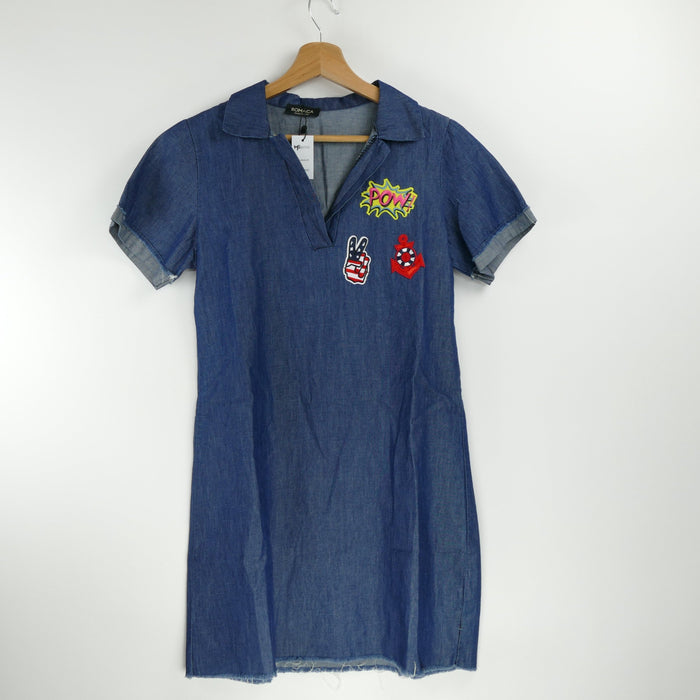 Blaues Damen Jeans Kleid, Gr. M, BOMACA