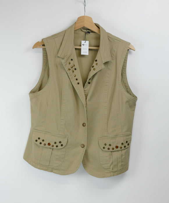 Beige Damen Weste, Gr. 44, CASA BLANCA