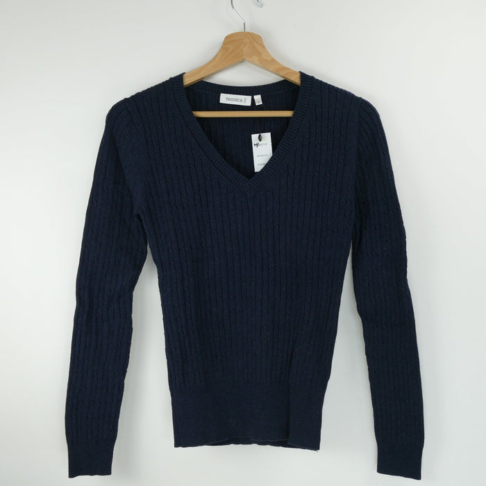 Blauer Damen Pullover, Gr. S, Yessica