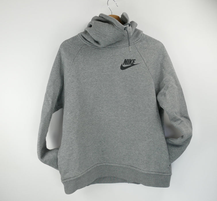 Grauer Damen Kapuzen Pullover, Gr. M, NIKE