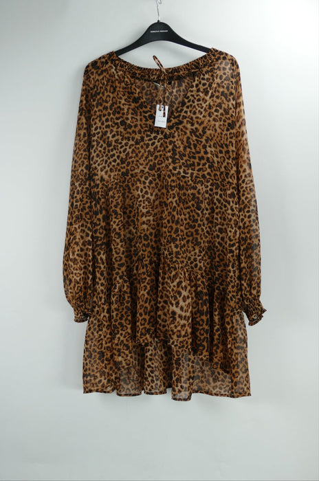 Braunes Damen Sommerkleid, Gr. L, stradivarius