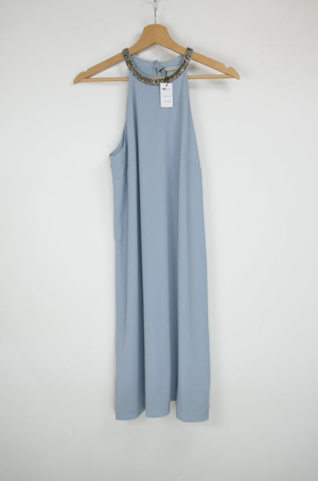 Elegantes hellblaues Damen Kleid, Gr. 38, H&M