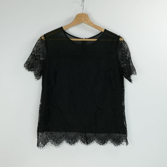 Schwarzes Damen T-Shirt, Gr. S, SAINT TROPEZ