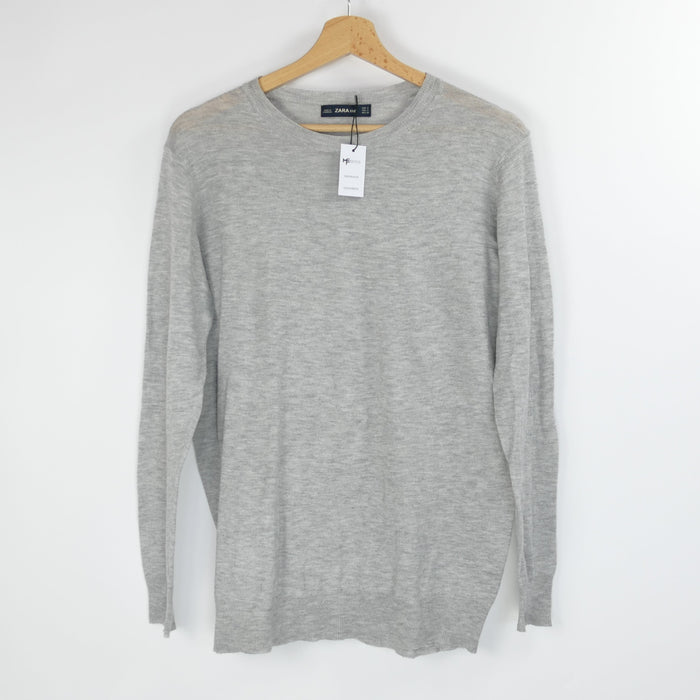 Leichter grauer Damen Pullover, Gr. S, ZARA