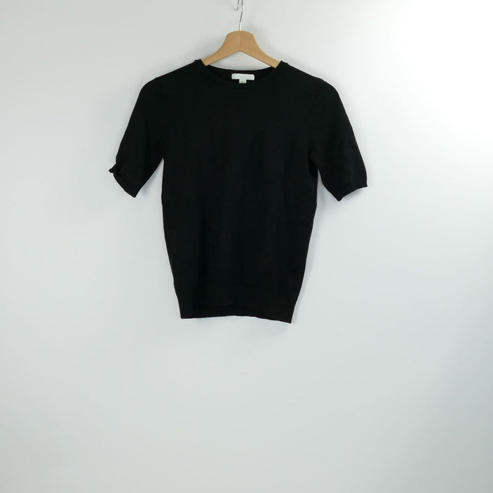 Schwarzes Shirt, Gr. XS, H&M