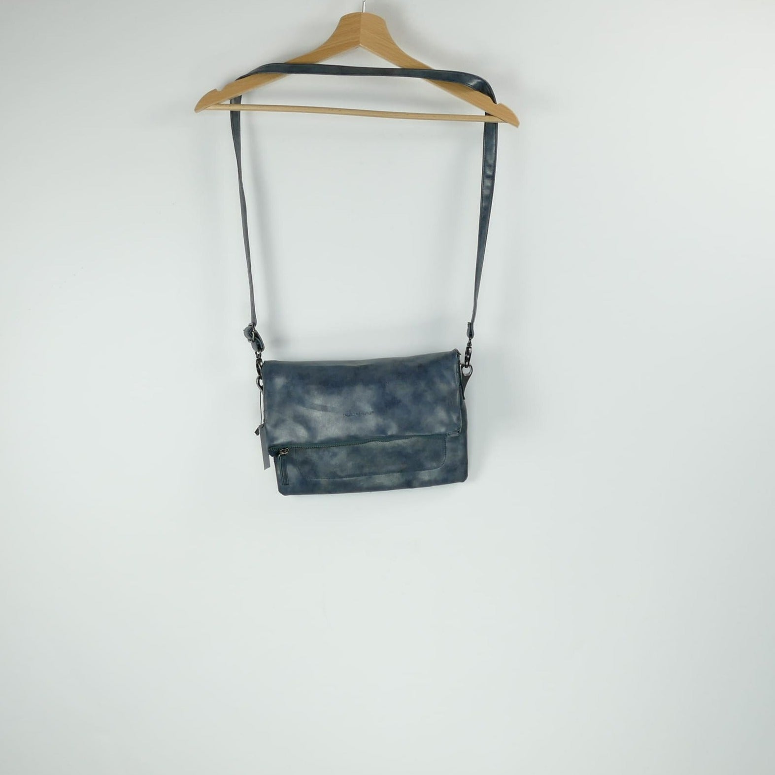Blau-graue Damen Handtasche, NAF NAF