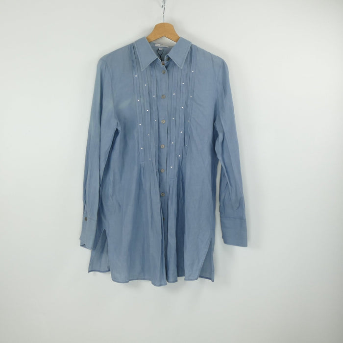 Blaue Bluse, Gr. 40, ERFO
