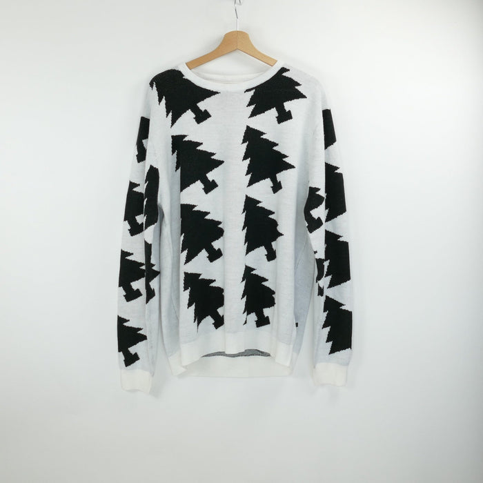 Schwarz-weisser Herren Pullover, Gr. 3XL, JACK'S