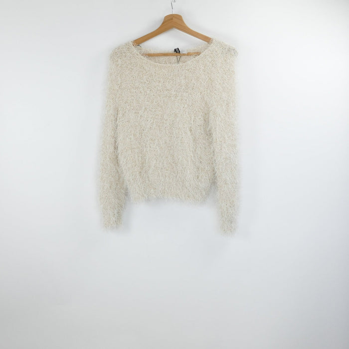 Weisser Damen Pullover, Gr. 42, H&M