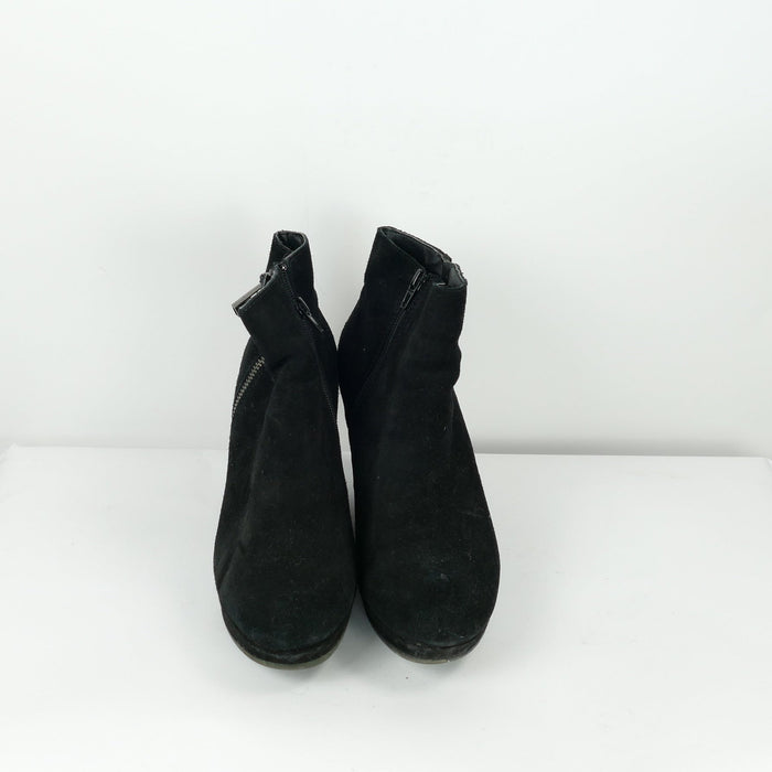 Schwarze Damen Stiefeletten, Gr. 39, 5TH AVENUE