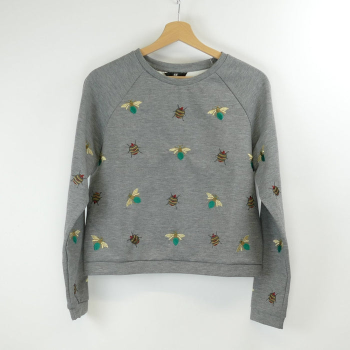 Grauer Damen Pullover, Gr. S, H&M