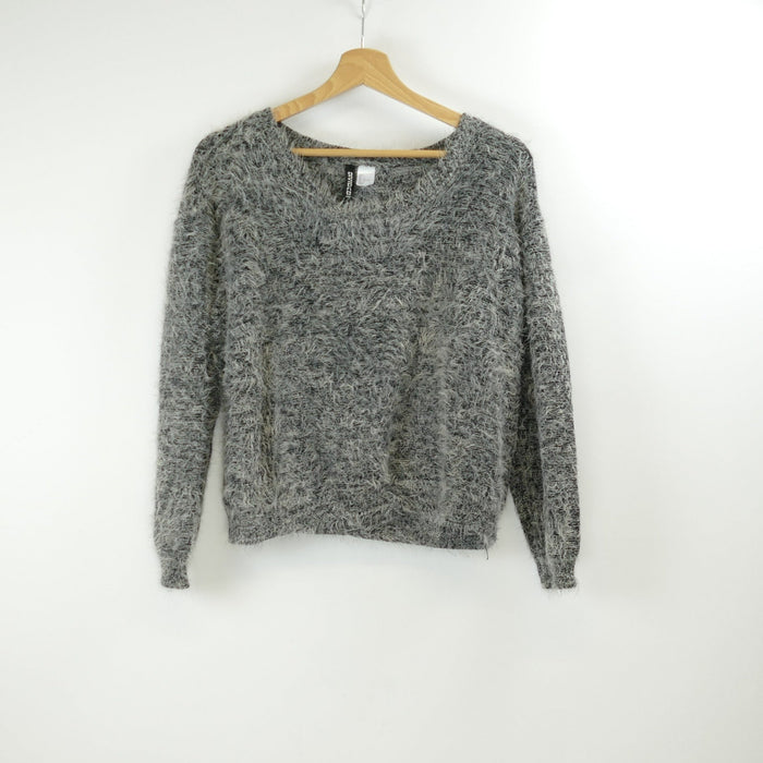 Grauer Damen Pullover, Gr. L, H&M