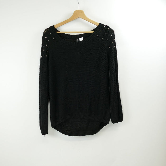 Schwarzer Damen Pullover, Gr. 38, H&M