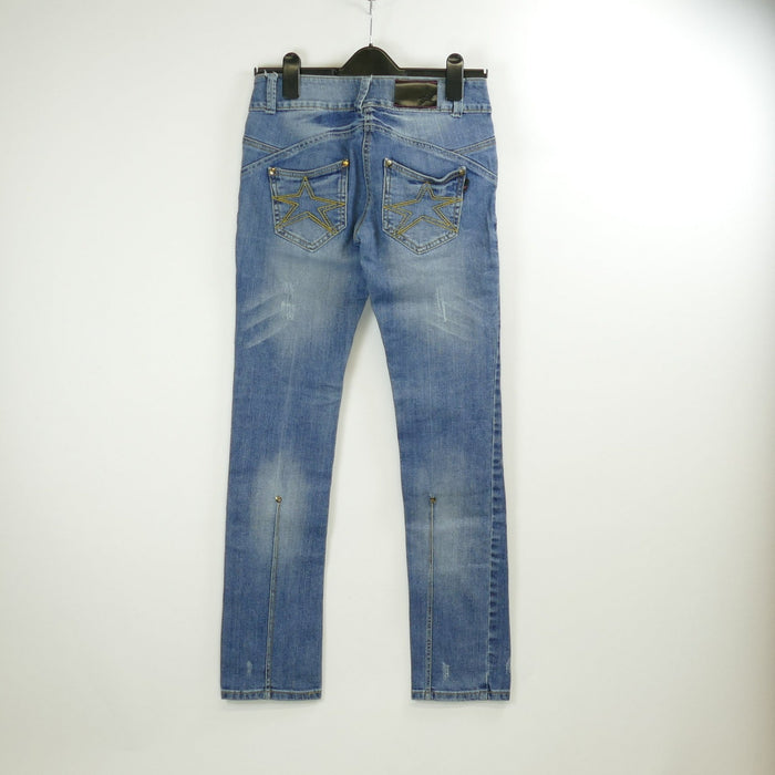 Blaue Damen Jeans, Gr. 36, PiNK