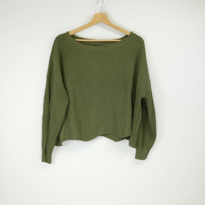 Dunkelgrüner Damen Pullover, Gr. M, ONLY