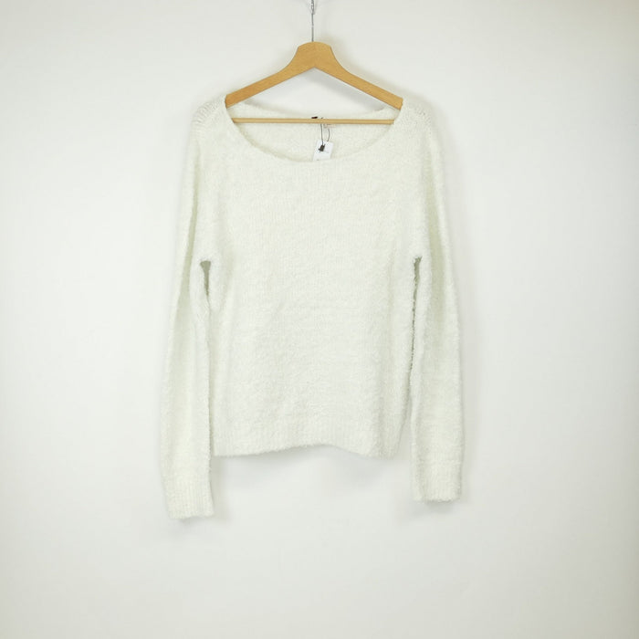 Weisser Damen Pullover, Gr. M, H&M