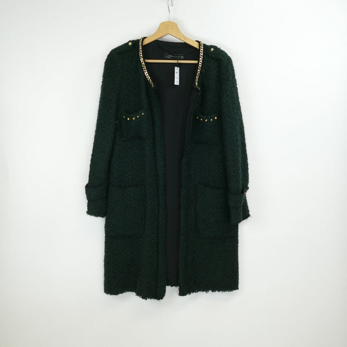 Dunkelgrüne Damen Strickjacke, Gr. M, ZARA WOMAN
