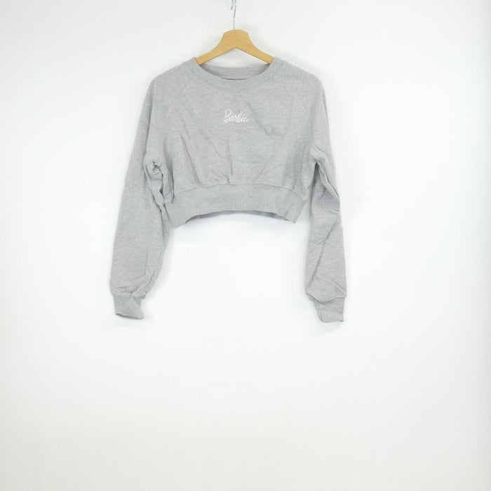 Grauer Damen Pullover, Gr. 38, Barbie MISSGUIDED