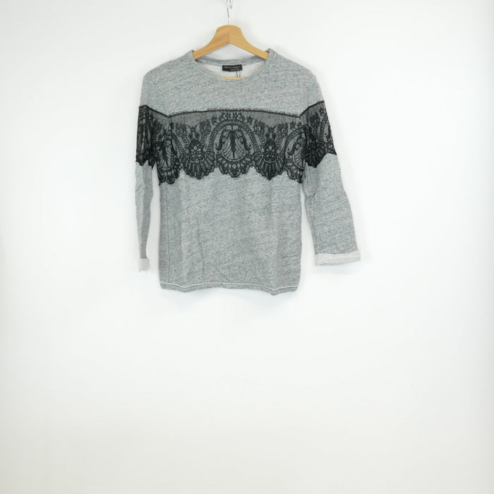 Grau-schwarzer Damen Pullover, Gr. M, ZARA W&B COLLECTION