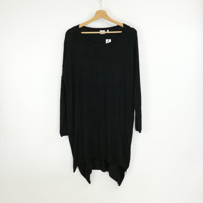 Schwarzer Damen Pullover, Gr. L, .OBJECT