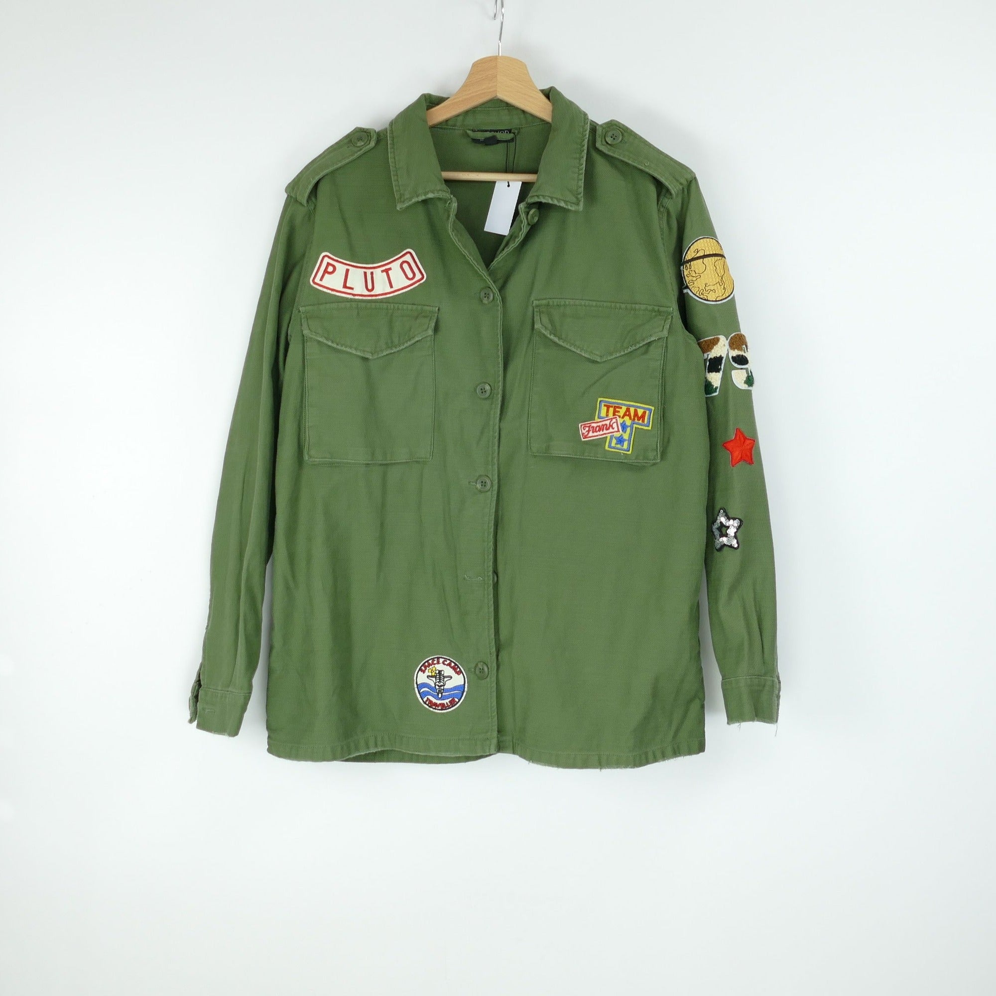 Grüne Damen Jacke, Gr. 40, TOPSHOP