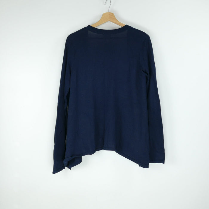 Dunkelblaue Damen Strickjacke, Gr. L, VILA
