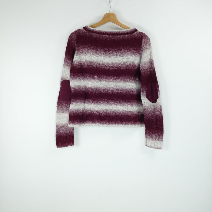 Bordeauxroter Damen Pullover, Gr. S, Fresh Made