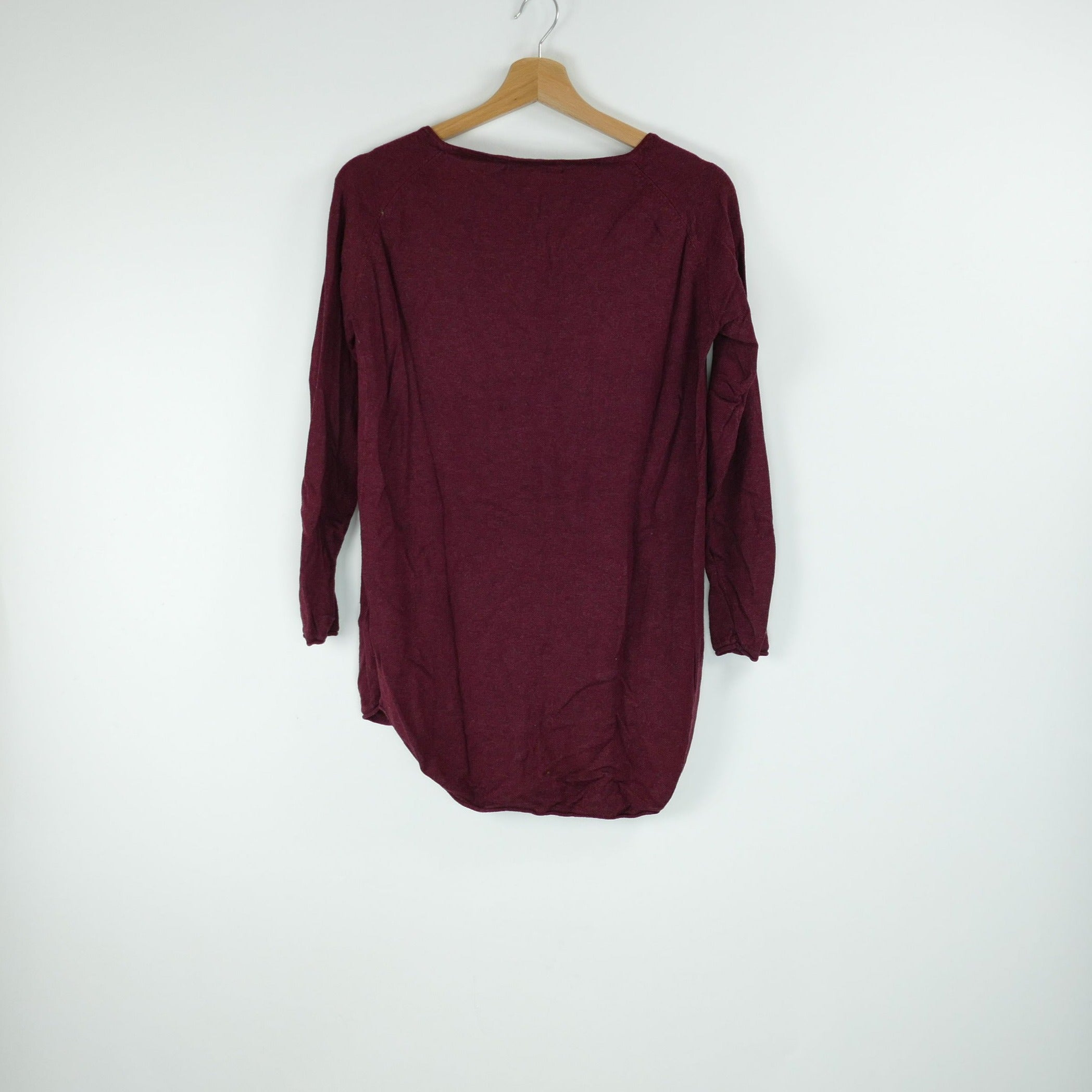 Bordeauxroter Damen Pullover, Gr. M, ONLY