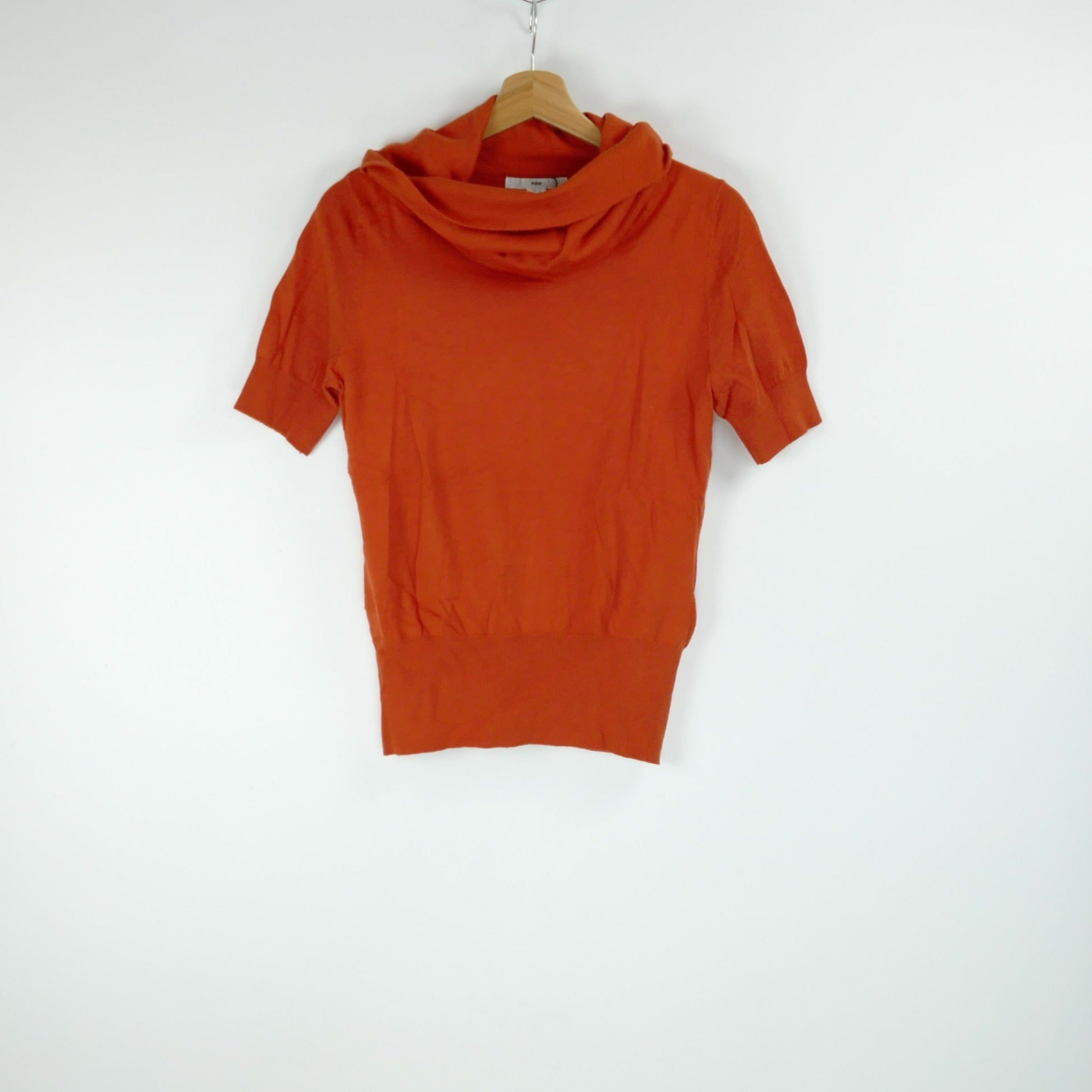 Oranger Damen Pullover kurzarm, Gr. 42, H&M