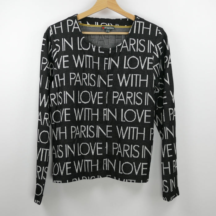 Schwarze Damen Strickjacke, Gr. 38, Street One