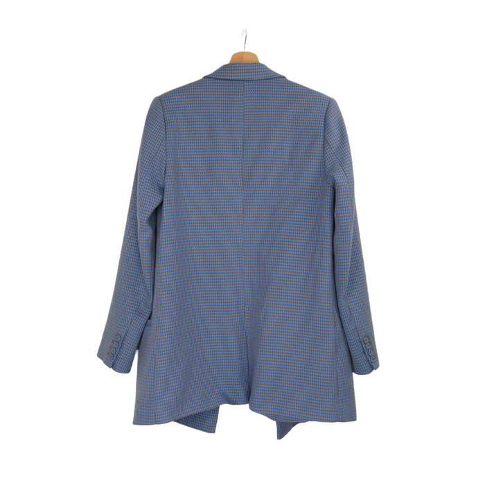 Langer blau-brauner Damen Blazer, Gr. 36, GESTUZ
