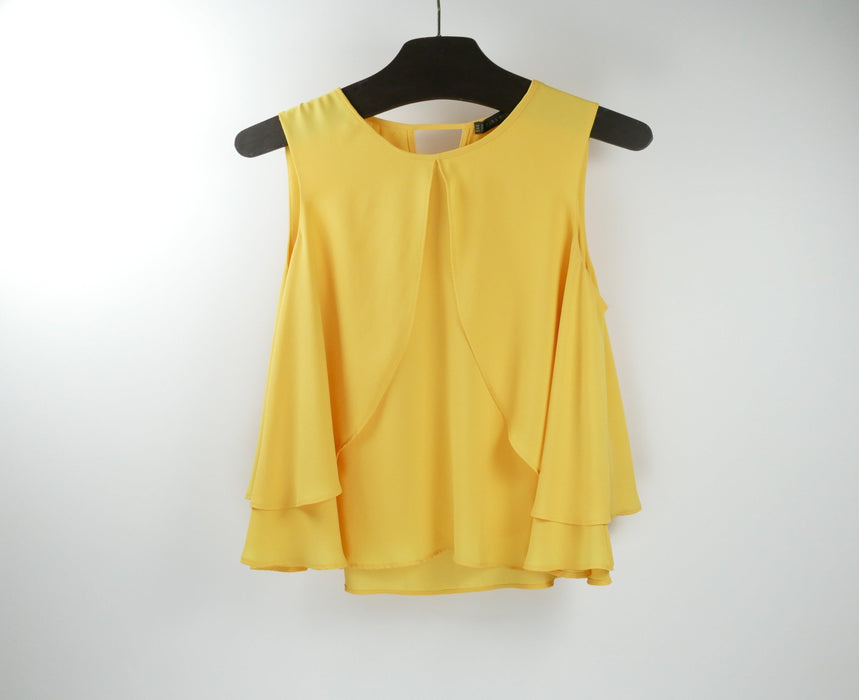 Gelbes elegantes Damen Oberteil, Gr. S, ZARA