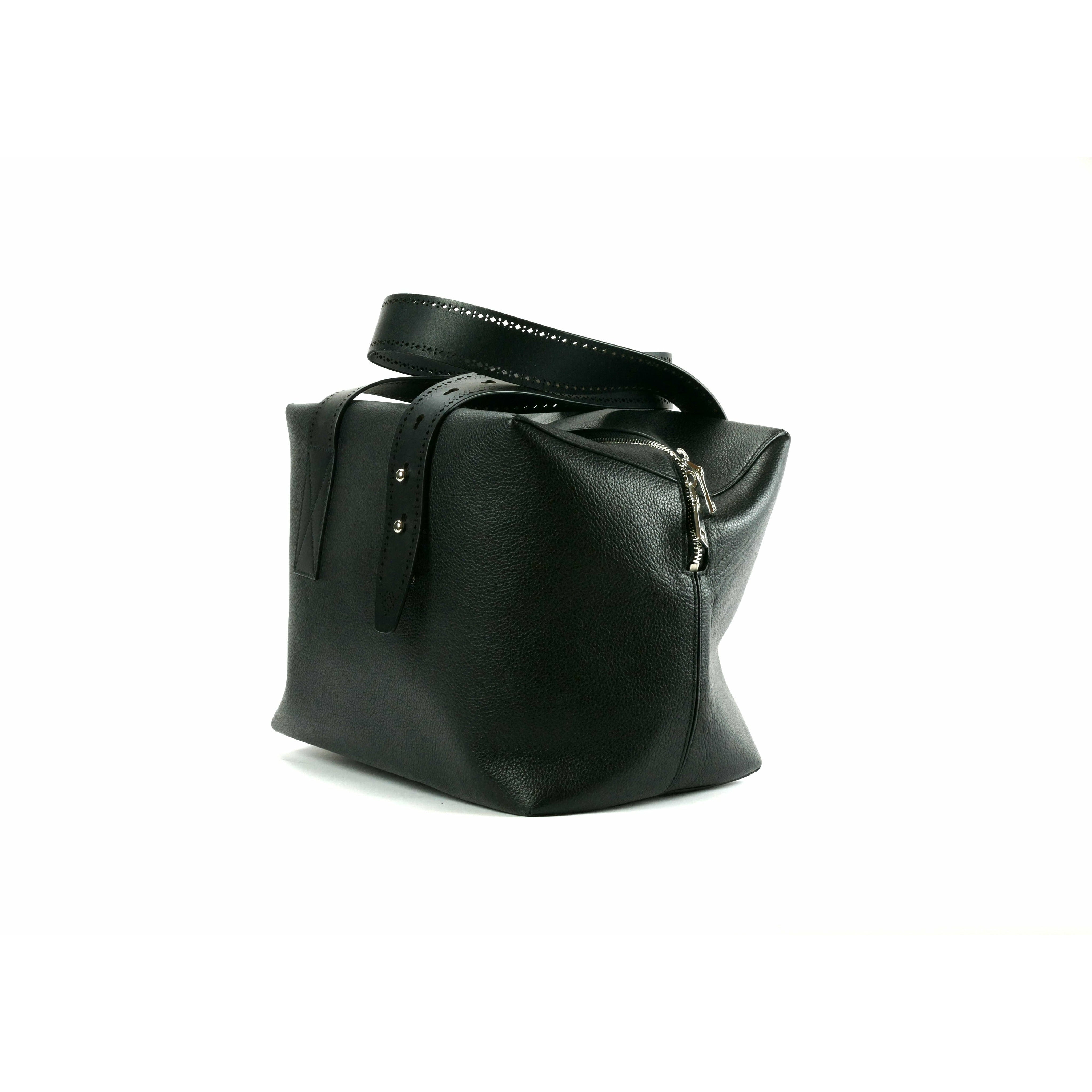 Schwarze Damen Handtasche, Liviana Conti