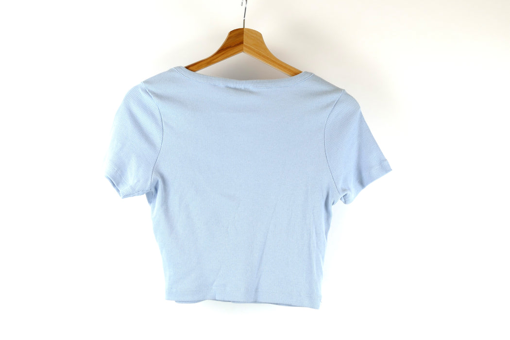 Blaues Damen T-Shirt, Gr. 38, asos