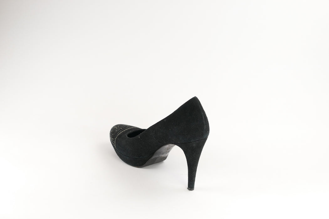 Schwarze Pumps, Gr. 38, Franco Rosso