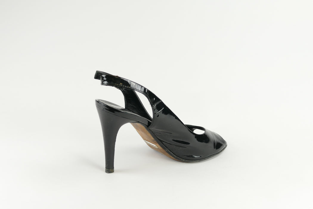 Schwarze High Heels, Gr. 37, OXMOX