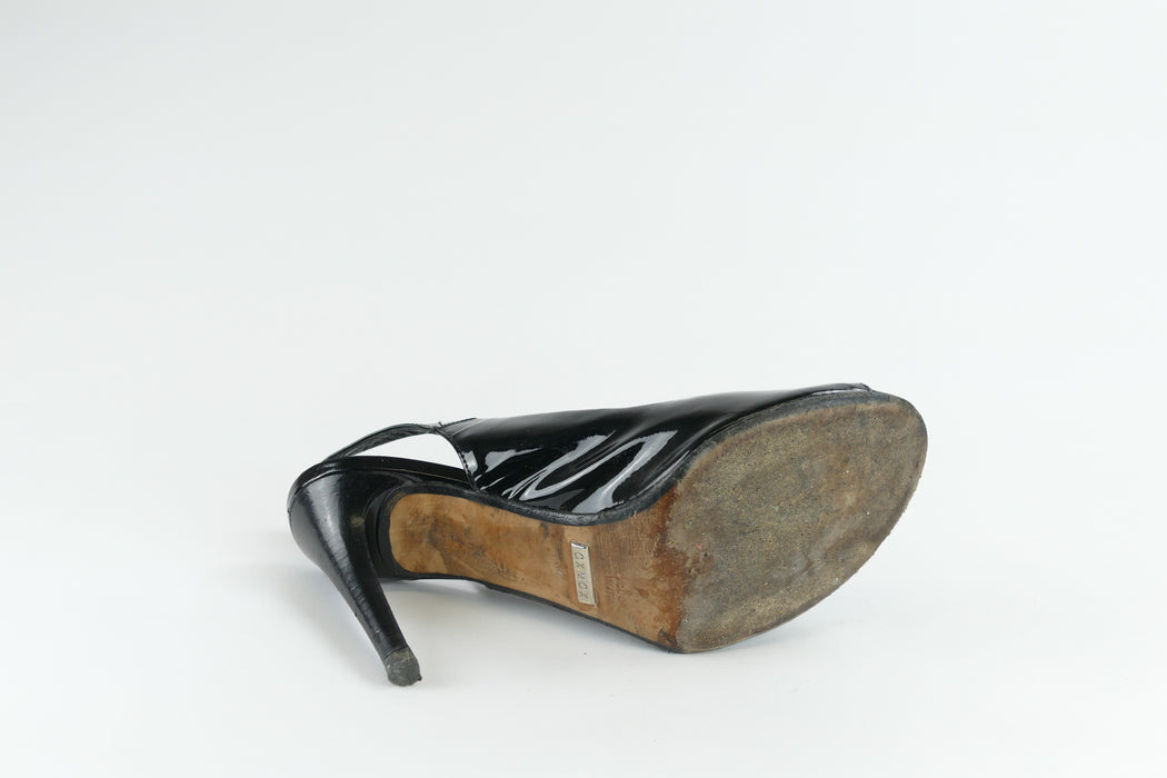 Schwarze High Heels, Gr. 37, OXMOX